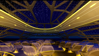 Illustration for article titled Awesome Concept Art for a Transparent Airplane, Coming in 2050